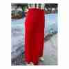 Vintage 70s Handmade Maxi Skirt Red A Line Retro Disco XS/S - Image 2