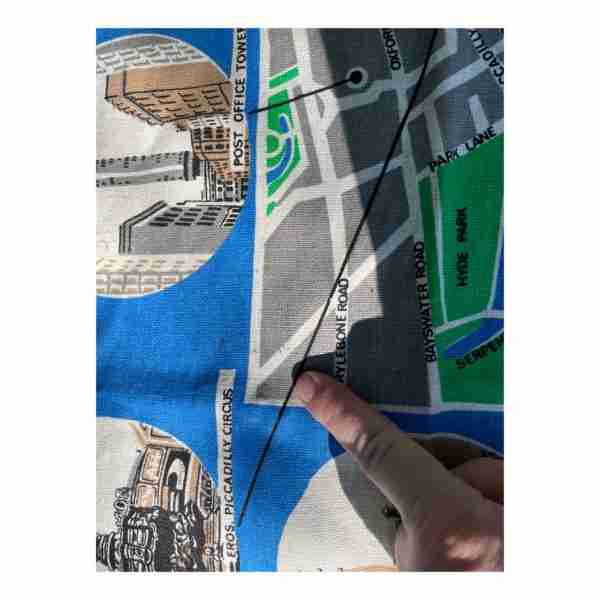 Vintage London Linen Blend Kitchen Towel Decorative Tourist Travel Historic Sites - Image 3