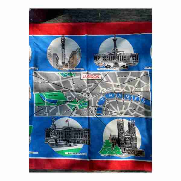 Vintage London Linen Blend Kitchen Towel Decorative Tourist Travel Historic Sites - Image 10