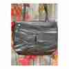 Faux Leather Black Shoulder Bag Retro Mid Century Look - Image 2