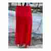 Vintage 70s Handmade Maxi Skirt Red A Line Retro Disco XS/S - Image 6