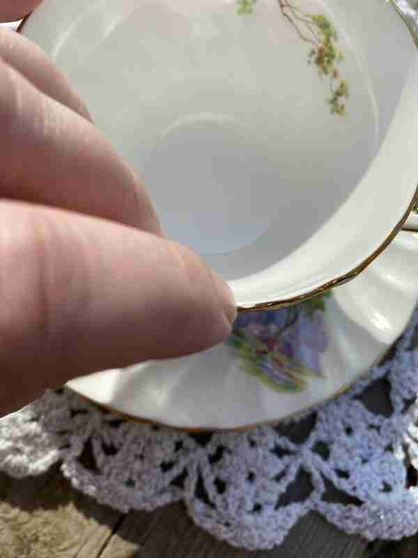 AYNSLEY Bone China England BLUEBELL TIME #C1193 Set Tea Cup & Saucer - Image 11