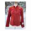 Vex Burnt Orange Velvet Blazer Mandarin Collar Brass Buttons Steampunk