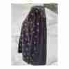 J. Jill Boat Neck Long Sleeve Tee Black Paisley Mixed Print Sz M High Low - Image 3