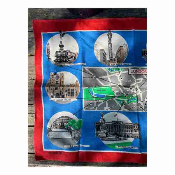 Vintage London Linen Blend Kitchen Towel Decorative Tourist Travel Historic Sites - Image 9