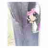 Vintage 80s Franco Valeri Cardigan Sweater Argyle Pink Fluff Sz M - Image 6