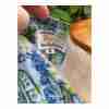 Vintage 60s 70s Paisley Button Up Shirt Blue Gold Oversize - Image 6