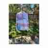 Vintage 80s Lady Dame Boucle Knit Sweater Pastel Pink Blue Sz XXL