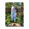 Vintage 80s Lady Dame Boucle Knit Sweater Pastel Pink Blue Sz XXL - Image 6