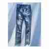 Revamped High Rise Jeans Skinny Distressed Painted - Image 5