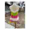 Beach Tank Top Crotchet Mesh Tiered Dip Dye - Image 4