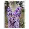 Carroll Reed Classics Floral Short Sleeve Top Sz 3X Purple Green - Image 3