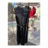 Marc Jacobs 100% Silk Little Black Dress Lace Pleats Sz 2 Twee - Image 6
