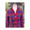 Vintage 60s Hudson’s Bay Plaid Wool Sweater Jacket Rare Sz 37 - Image 9