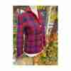 Vintage 60s Hudson’s Bay Plaid Wool Sweater Jacket Rare Sz 37