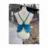 Y2K Teal GUESS Siouxi Dream Top Silk Cotton Open Sz XS - Image 2