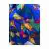 80s Blouse Oversized Bright Funky Fruit Abstract Top Color Block - Image 4