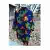 80s Blouse Oversized Bright Funky Fruit Abstract Top Color Block - Image 7