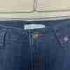 Cleo Denim Jeans Dark Stretch Mid Rise Capri Crop - Image 4