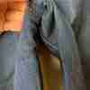 Cleo Denim Jeans Dark Stretch Mid Rise Capri Crop - Image 6