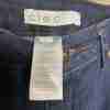 Cleo Denim Jeans Dark Stretch Mid Rise Capri Crop - Image 3