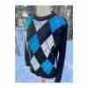 90's French Toast Argyle Sweater Crew Private School Sz 12/14 - Image 9