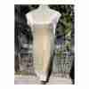 Vintage Lourdes Chavez Designer Shift Dress Ivory Gold Mother of Bride Cotton Sz 10 - Image 17