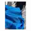 Vintage 60s Party Time Fashions Blue Mini Dress Silky Overlay Balloon Sleeve - Image 16