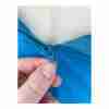 Vintage 60s Party Time Fashions Blue Mini Dress Silky Overlay Balloon Sleeve - Image 9