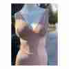 Shapewear Dress Nude Blush Knee Length Sz M - Image 6