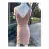 Shapewear Dress Nude Blush Knee Length Sz M - Image 4