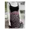 Bebe Tank Dress Silk Animal Print Skirt Bandage Bodice Sz S