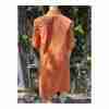 Lafayette 148 Sedwick Dress Shirt Tent Pockets Tanned Coral Cotton Sz S Oversized - Image 12