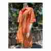 Lafayette 148 Sedwick Dress Shirt Tent Pockets Tanned Coral Cotton Sz S Oversized - Image 15