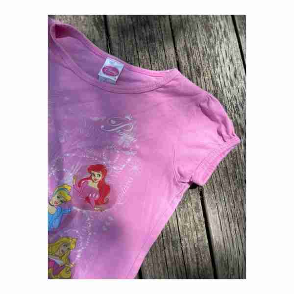 Disney Princess Pink Tee Shirt Cotton Sz 5 - Image 4