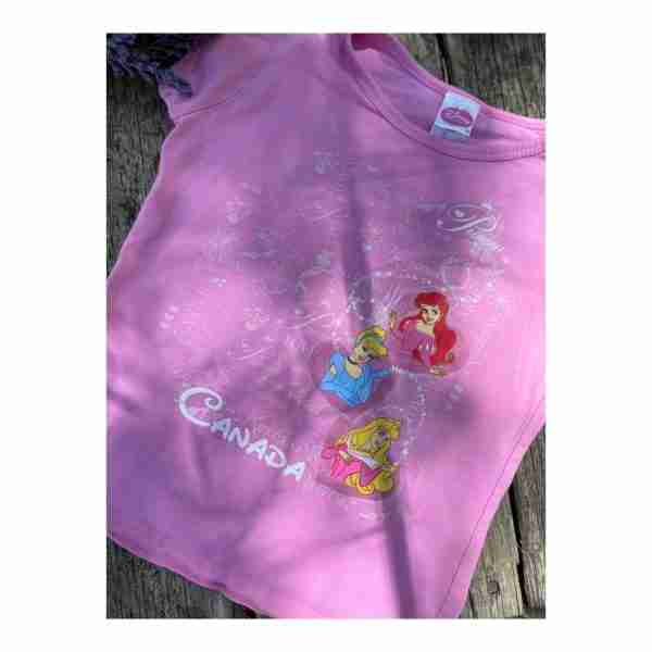 Disney Princess Pink Tee Shirt Cotton Sz 5 - Image 3