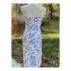 Vintage 80s Wiggle Dress Set Bolero Black White Abstract New Wave Sz S Cotton - Image 16