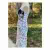Vintage 80s Wiggle Dress Set Bolero Black White Abstract New Wave Sz S Cotton - Image 6