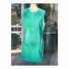 Vintage 60s Green Textured Mini Dress Button Up Shift - Image 8
