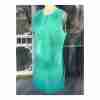 Vintage 60s Green Textured Mini Dress Button Up Shift