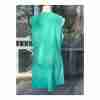 Vintage 60s Green Textured Mini Dress Button Up Shift - Image 5
