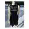 Marc Jacobs 100% Silk Little Black Dress Lace Pleats Sz 2 Twee - Image 15