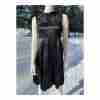 Marc Jacobs 100% Silk Little Black Dress Lace Pleats Sz 2 Twee - Image 14