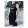 Marc Jacobs 100% Silk Little Black Dress Lace Pleats Sz 2 Twee - Image 16