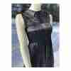 Marc Jacobs 100% Silk Little Black Dress Lace Pleats Sz 2 Twee - Image 4