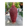 60s Walnut Table Lamp Mod Black Red Lava Chalkware Ceramic Body Mid-Century Vintage Retro - Image 20