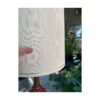 60s Walnut Table Lamp Mod Black Red Lava Chalkware Ceramic Body Mid-Century Vintage Retro - Image 28