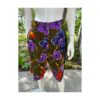 Vintage 80s Rouie Floral Bermuda Shorts Tropical Pleat Front Wide Leg 100% Brushed Cotton Sz 12