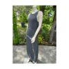 Vintage | 90s Slate Grey Racerback Maxi Dress Sleeveless Activewear Sz M - Image 9