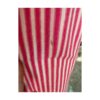 Vtg | 60s Beach Cover Up Shift Tank Dress Terrycloth Pink White Candystripe Patch Pockets - Image 7